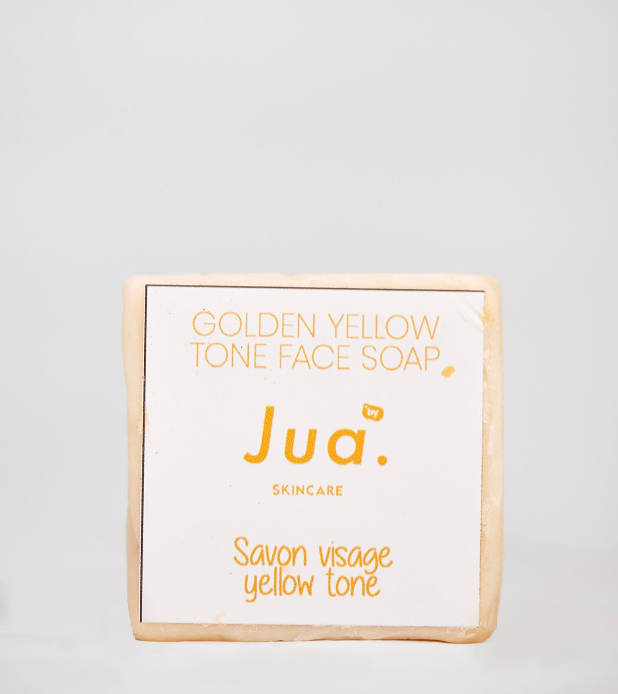 Golden yellow tone face soap