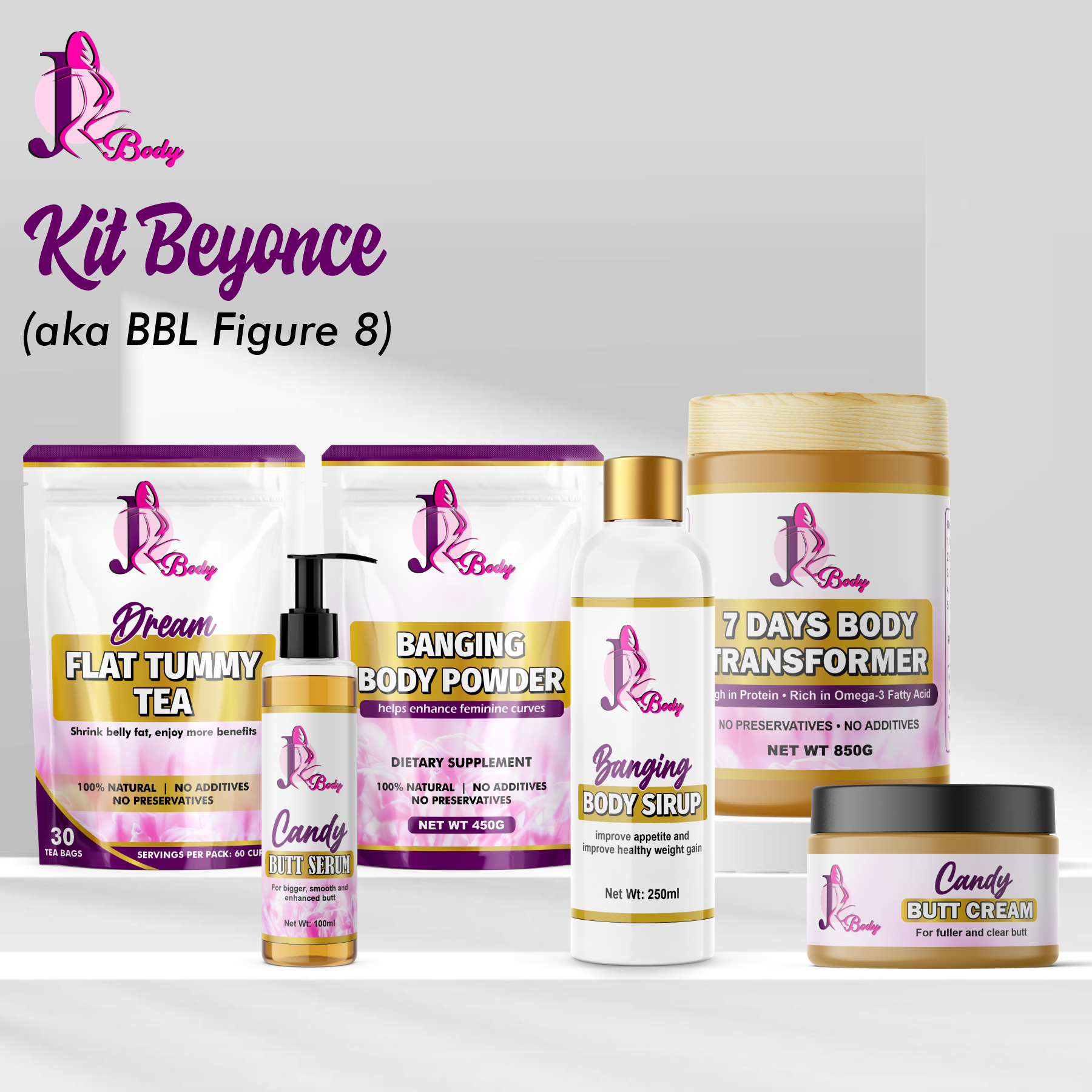 L’ultime KIT BEYONCE aka bbl naturel – Maison Jua Skincare